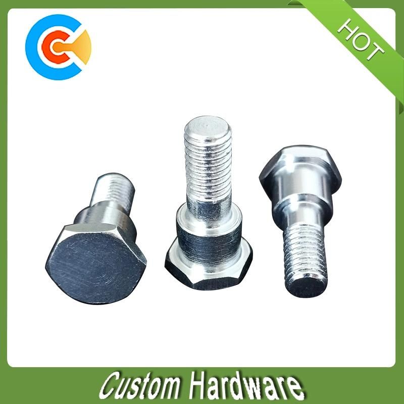 M8X12 Carbon Steel Galvanized Hex Head Step Shoulder Screw