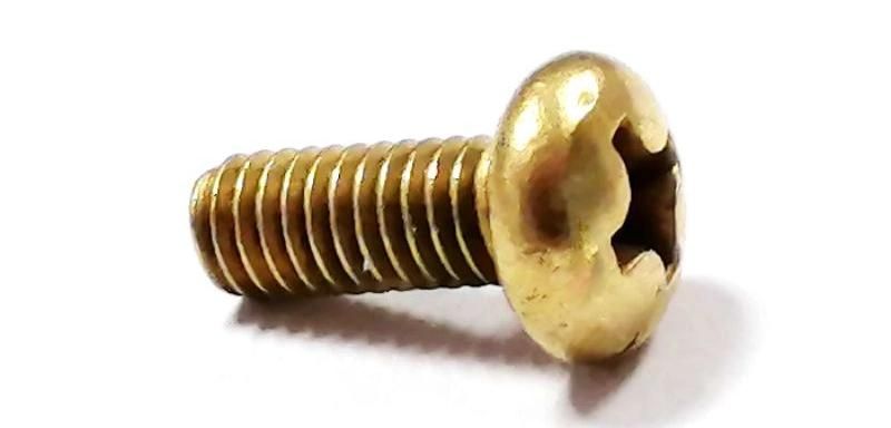 M5 M6 Copper Pan Round Head Phillips Cross Machine Screw
