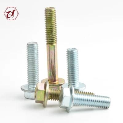 M8 Carbon Steel Grade 10.9 Black Oxidation Hex Flange Bolts