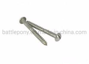 DIN96 Stainless Steel Slotted Round Head Wood Screws