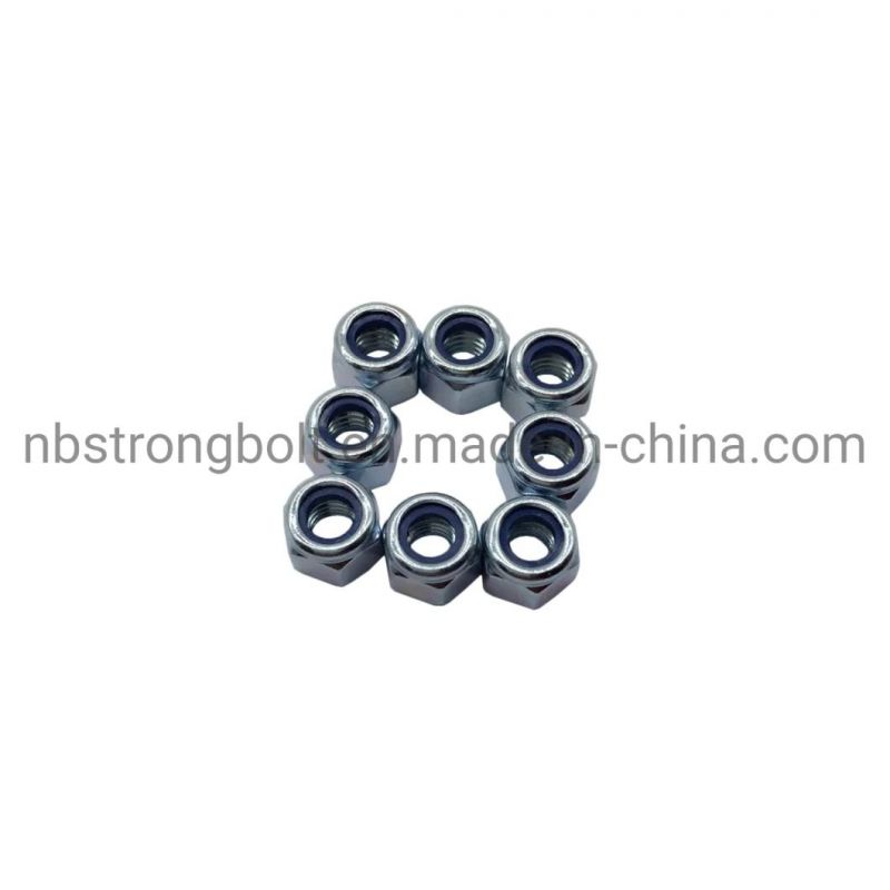 DIN982 Prevailing Torque Type Hexagon Nut with Nonmetallic Insert S|8 with Zinc Plated