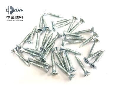 Pozidriv Head Chipboard Screw Double Csk Flat Full Thread C1022 Harden Zinc Plated 4X18mm Chipboard Screw