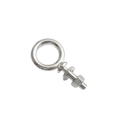 SUS304 316 Stainless Steel Collared G277 Eye Bolt with Shoulder and Lock Nut