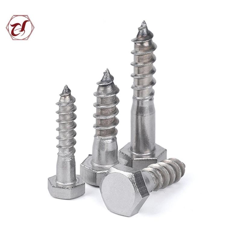Stainless Steel Hex Head DIN571 316 Screws Coach Screw