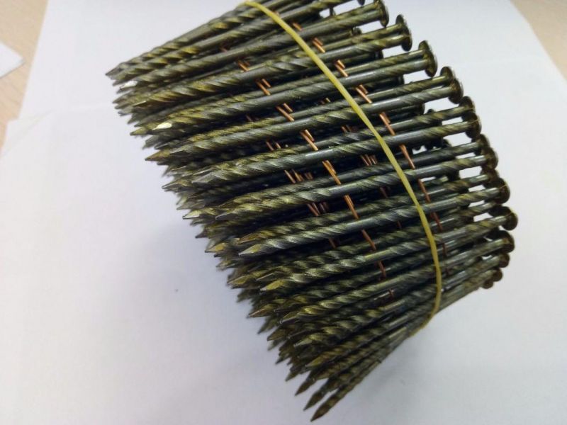 Wire Collated Coil Nail for Making Wooden Pallet and Frame in Size 2.5mm X 65mm