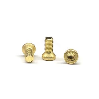 Steel Bronze Plated T10 Torx Star Drive Weaver Oval Head Gun Screws