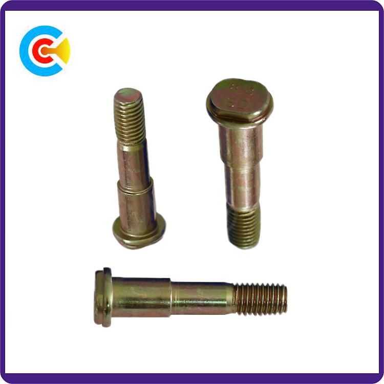 DIN/ANSI/BS/JIS Carbon-Steel/Stainless-Steel 4.8/8.8/10.9 Galvanized Oval Step Screws for Building Railway