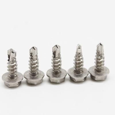Stainless Steel Screw Hex Washer Head Self Drilling Screw
