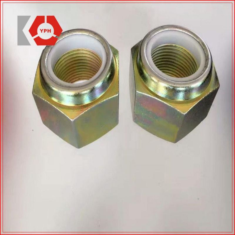 DIN985 Heavy Hexagon Nylon Insert Nut with Zinc (yellow) Plated