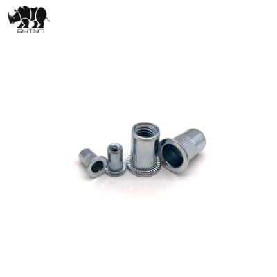 Flat Head Nut, Zinc Plated, Blind Rivet Nut