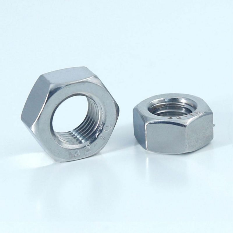 DIN934 Stainless Steel A2 A4 SS304 SS316 Hex Head Nut M6 M8 M10 Different Types of Nuts and Bolts