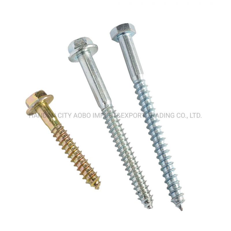 Steel DIN571 M8*80 Hex Wood Screws Factory in Hebei