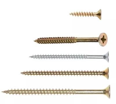 China DIN7505 MDF Fiberboard Screw/Double Pozi Countersunk Tornillos Spax Screws/Chipboard Screw