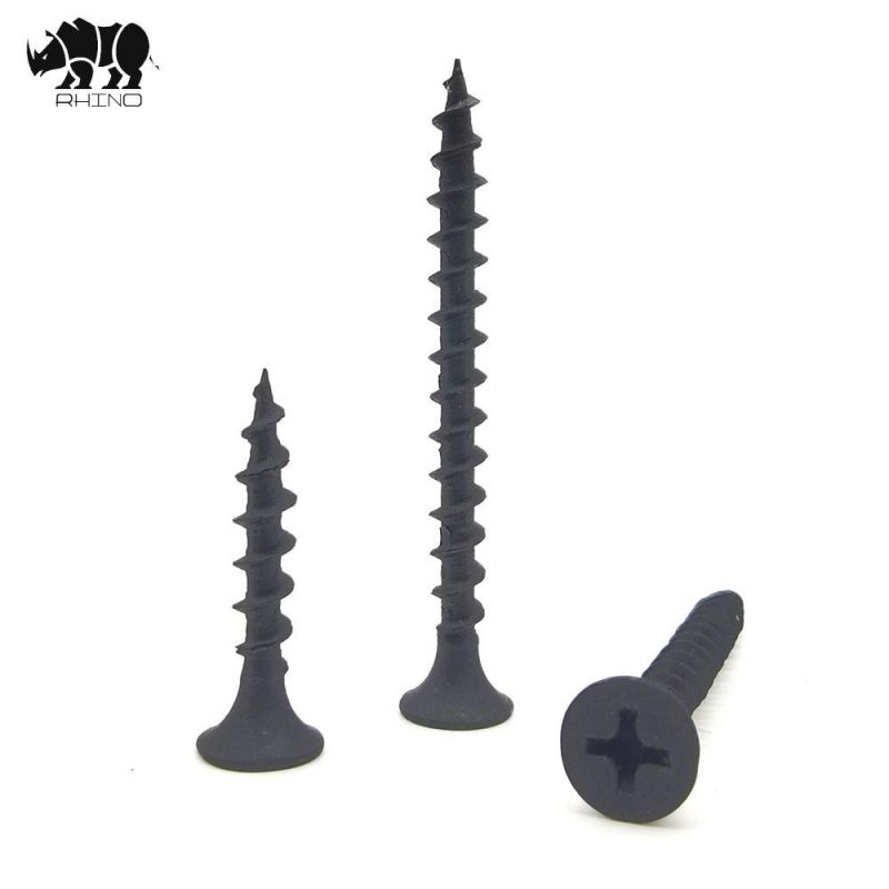 High Performance Black Phosphate Gypsum Board Self Tapping Drywall Screws for Wood