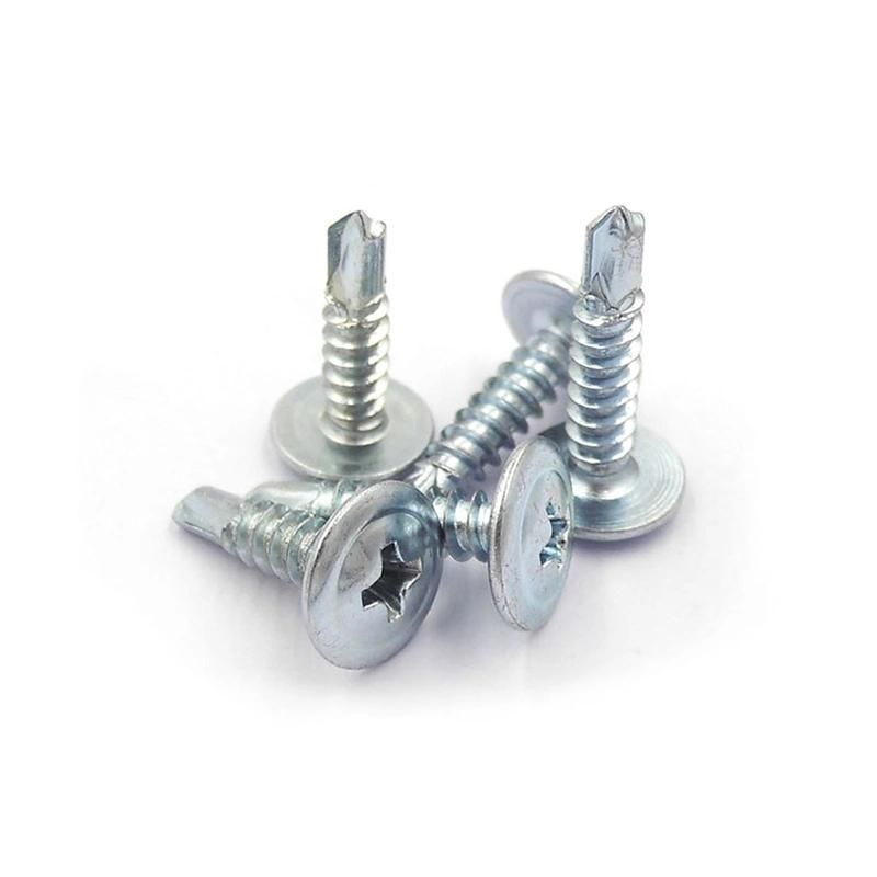 C1022 Hardened Truss Wafer Head Self Drilling Screw Zinc