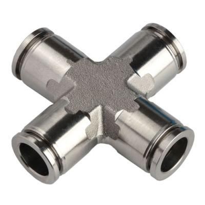 Pneumatic Union Cross Stainless Steel SS316L Fittings
