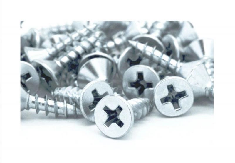 Cross Recess Flat Head Zinc Plated Standard Particle Board Screw