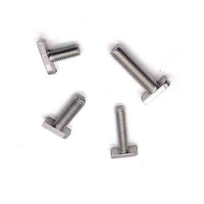 Aluminum Profile Slots 18-8 Stainless Steel Fittings M8 T Shaped Bolts A2 SS304 M10 Photovoltaic Bracket T Bolt for Solar Panel