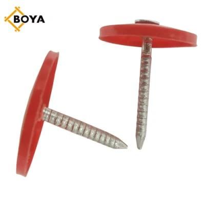 New Building Material Electric Galvanized Plastic Head Roofing Nail