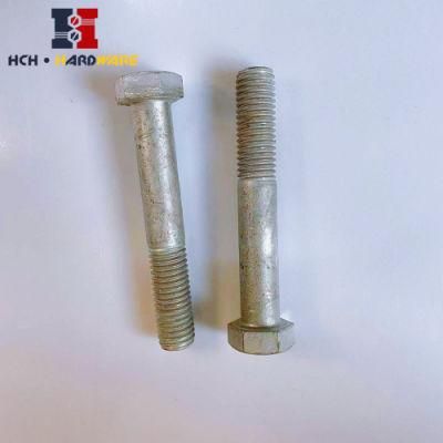 Zinc Plated DIN933 Stainless Steel Hex Grade 4.8 Carriage Bolt