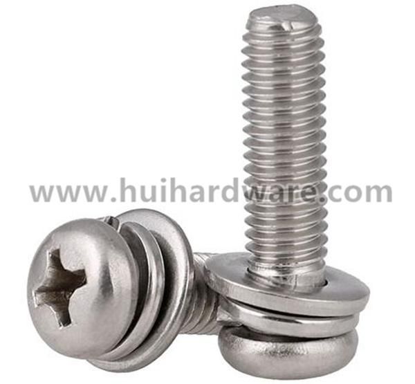 Pan Head Sems Screws Hex Washer Head Sems Screws