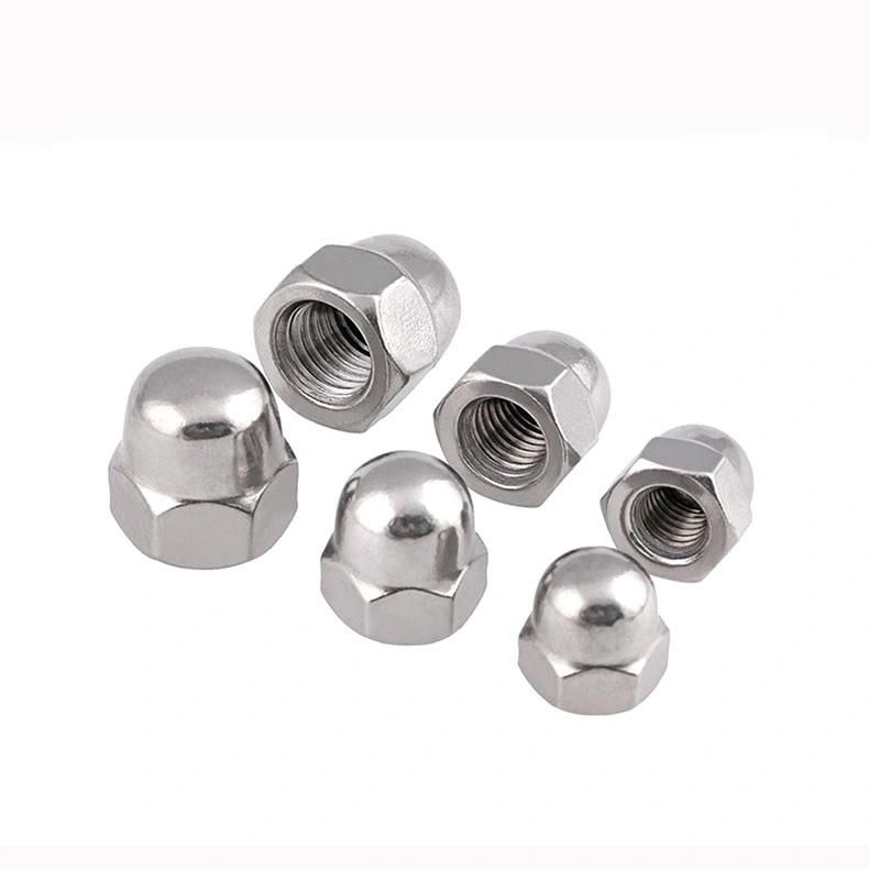 Chinese Factory Supply Stainless Cap Nut Hexagon Domed Cap Nut