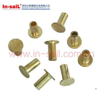 DIN7339 Steel Zinc Plated Flat Head Tubular Rivets