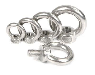 DIN580 Stainless Steel 304 316 Decorative Eye Bolts Concrete Lifting Eye Bolt