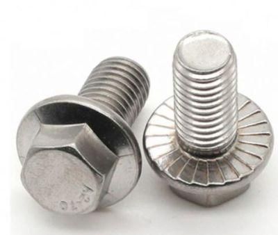 Stainless Steel M4 M6 M8 M10 M12 DIN 6921 Class 4.8.8.8 10.9 12.9 Hex Flange Bolt