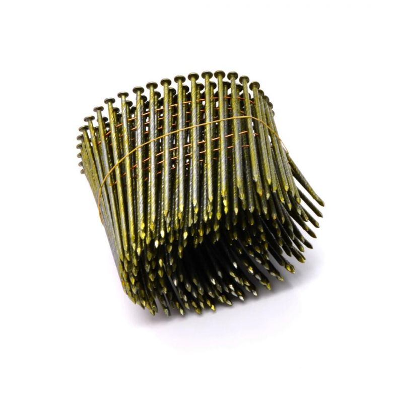 Coil Nails Iron Material Q235 and Galvanized Coil Nail