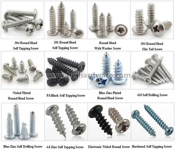 Stainless Steel 410 Pan Head Phillips Self Drilling Screws