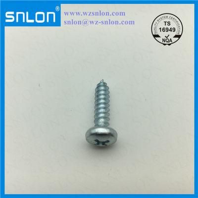 White Zinc Steel Phillip Round Head Tapping Screw