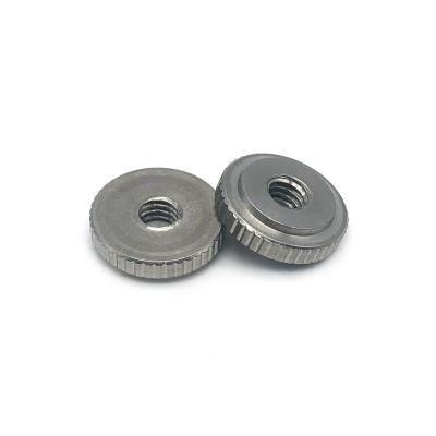 DIN467/GB807 M1-10 Thread Thin Type Zinc Plated Plain Flat Knurled Thumb Nut