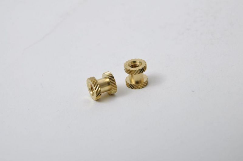Molded-in Threaded Insert, Brass Nuts, Blind Threaded Insert Molding/Injection Molding Nuts/Knurling Nuts