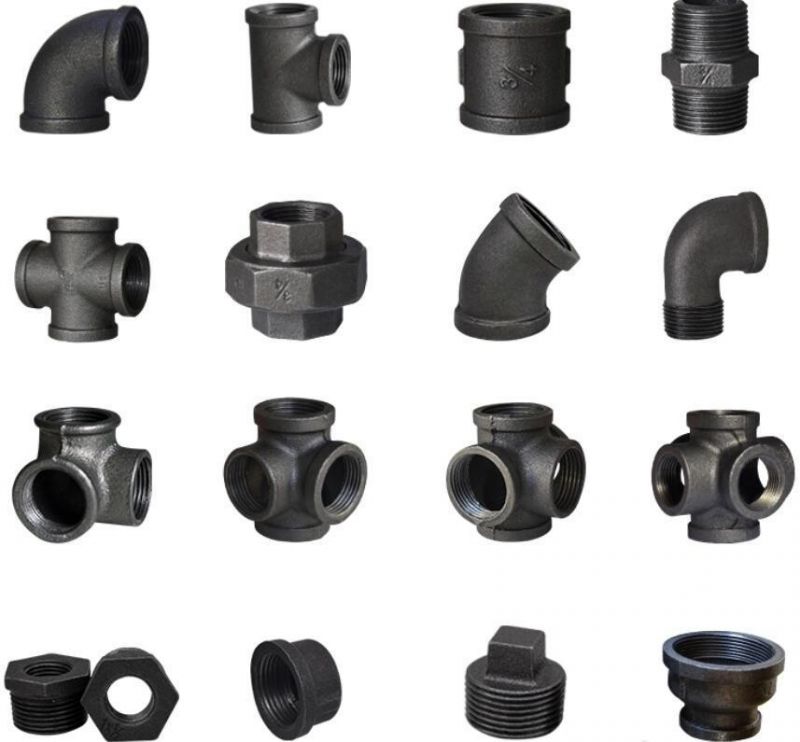 10 Pack 1/2 Inch DN15 Black Cast Iron Floor Flange with Threaded Hole for Industrial Pipe, Furniture and DIY Decor