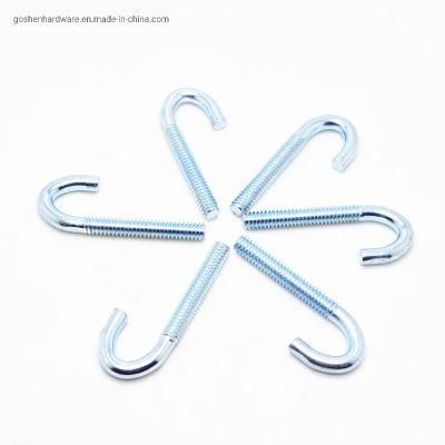 Carbon Steel 4.8 6.8 8.8 Blue White Zinc J Type Hook Screw