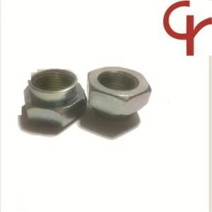 M14 8 Grade Locking Nuts with Teeth on Hex Flange Face