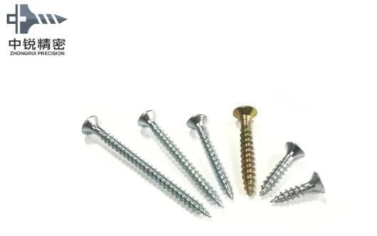 Pozidriv Flat Head Chipboard Screw Double Csk Flat Full Thread C1022 Harden White Zinc Plated 4X16mm Chipboard Screw