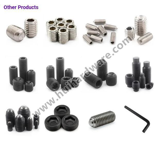 DIN916 304 Stainless Steel Hex Socket Headless Set Screw