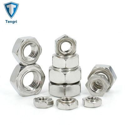 Best Sale Hardware Stainless Steel DIN929 Customized Hexagon Weld Nuts