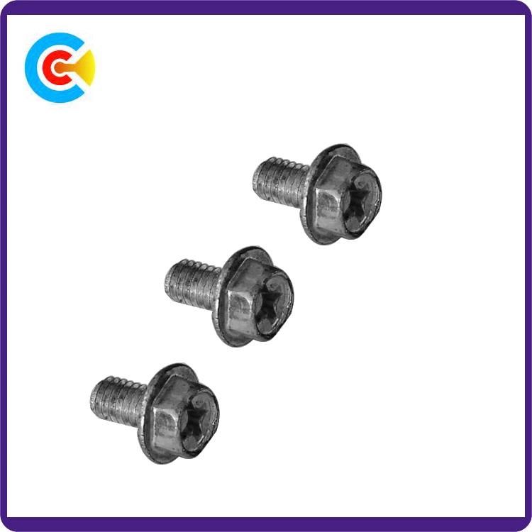 Combination Flanged-Hex/Phillips-Head Screw for Computers