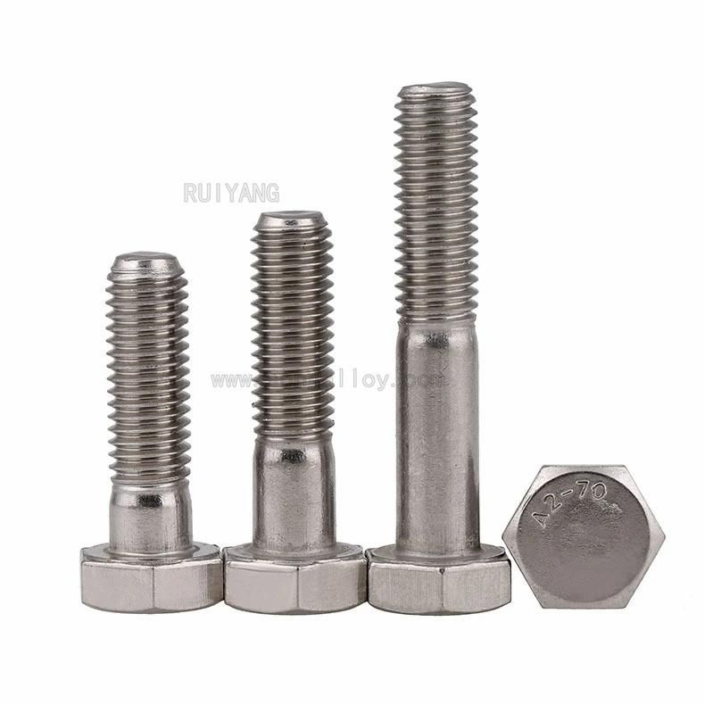 DIN 931 Titanium Hexagon Head Bolt-Strength Shank-Half Thread