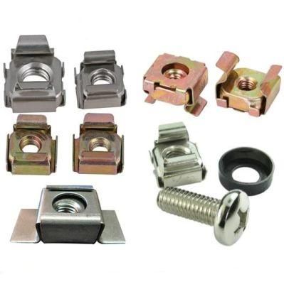 China M2.5-M160; 1/4&prime; &prime; -4&prime; &prime; OEM Cheap Metal Iron / Stainless Steel Cage Nut Supplier Zinc Plated Cross Recessed Cage Nuts