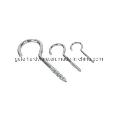 Eye Screw Closed / Open, Square Hook Zinc Plated
