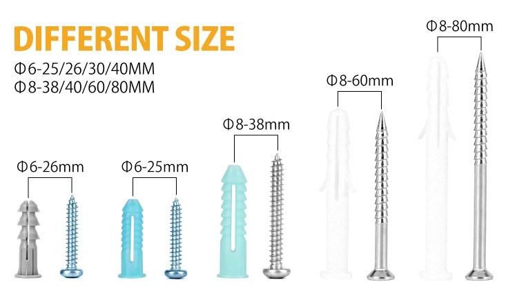 Type Plastic Anchor Expasion Pipe Wall Anchor