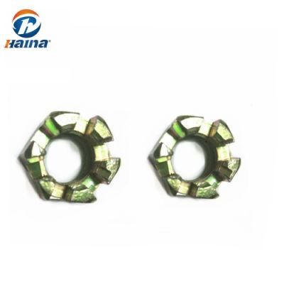 Zinc Plated Stainless Steel Hex Slotted Nut