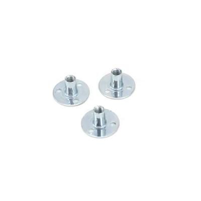 3 Hole T Nuts, M6, Zinc Plated
