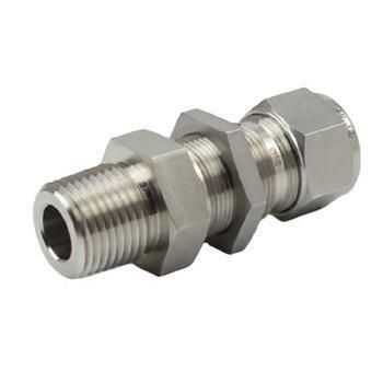 Stainless Steel Compression Fittings Bulkhead Male Connector Tube Fittings