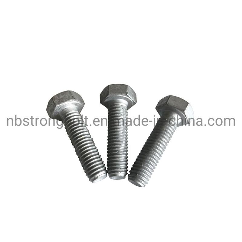 Hex Bolt with HDG ISO Fitting 6.8u/8.8u/10.9u
