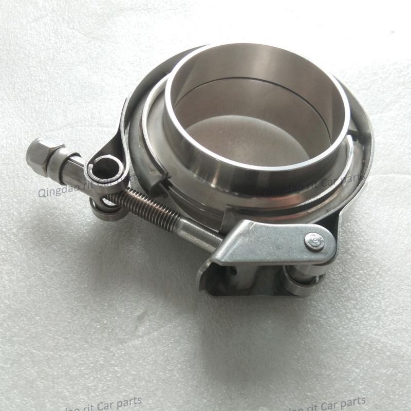 Quick Release V-Band Clamps 2PCS Male&Female Flange Kit